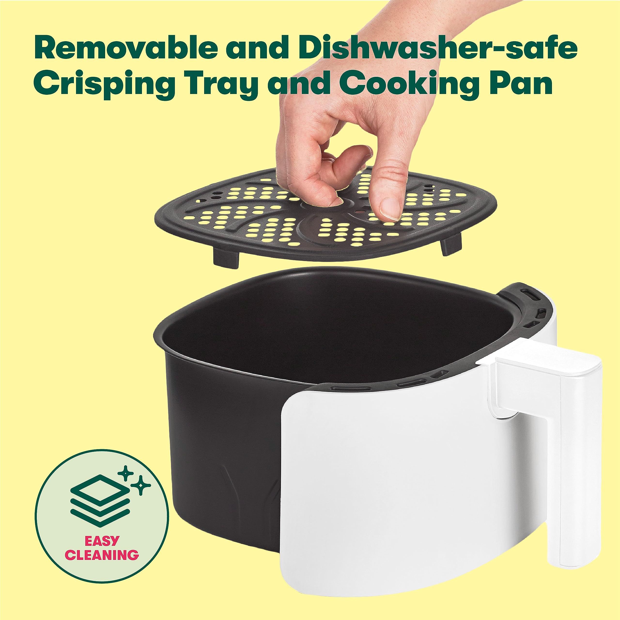 Bella 3 Qt Manual Air Fryer Oven And 5-In-1 Multicooker With Removable Nonstick And Dishwasher Safe Crisping Tray And Basket, 14